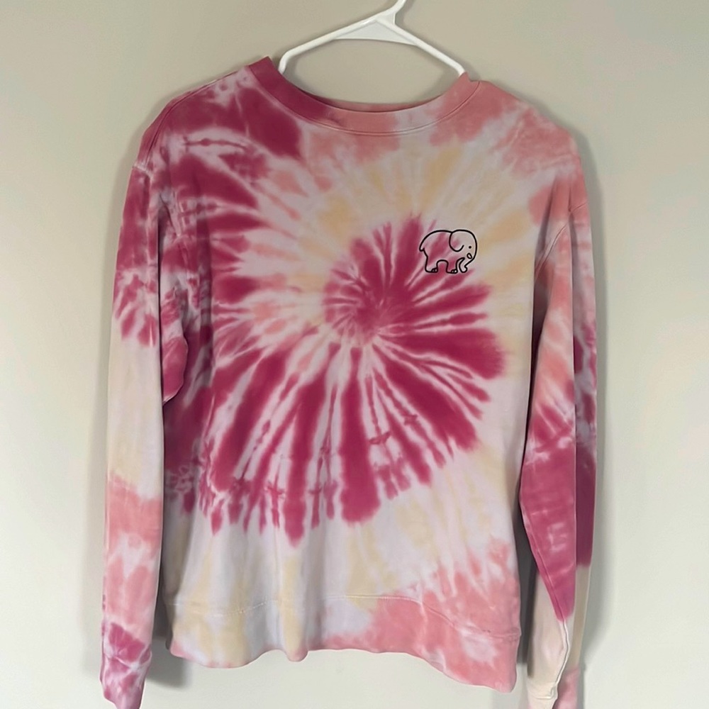 Tie-dye Ivory Ella Crewneck